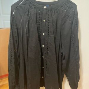 Old Navy Black Button-Up Women’s Top